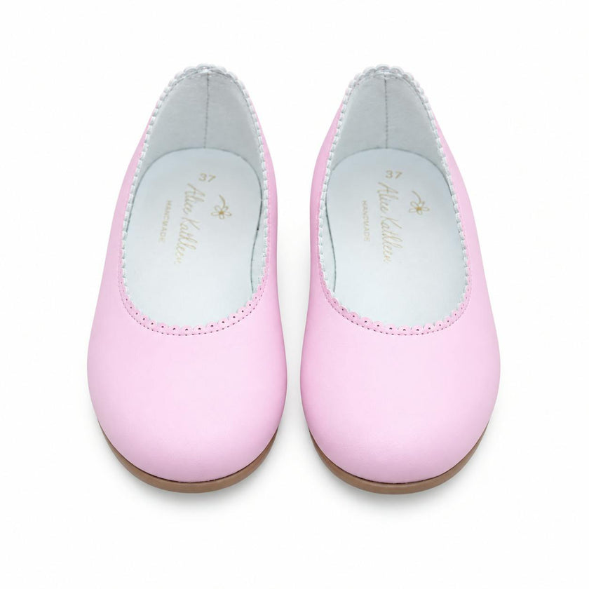 Pink Scalloped Flats