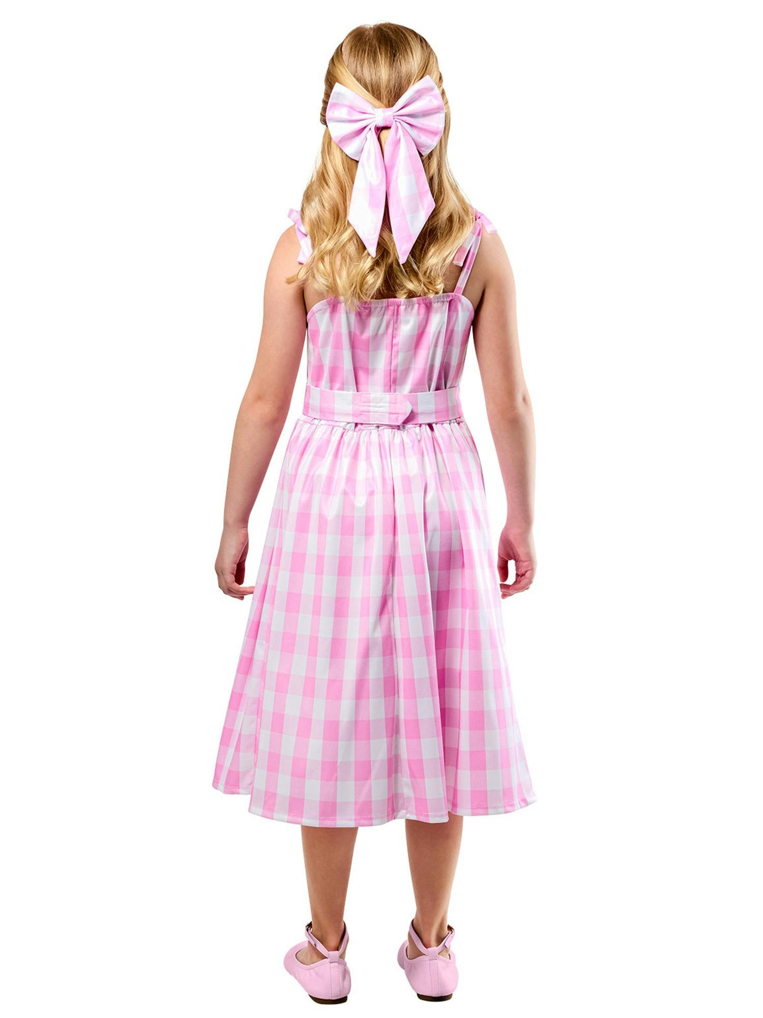 Girls' Barbie Movie Perfect Day Pink Gingham Dress