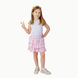 Pleated Tennis Tank in Purple/Pink