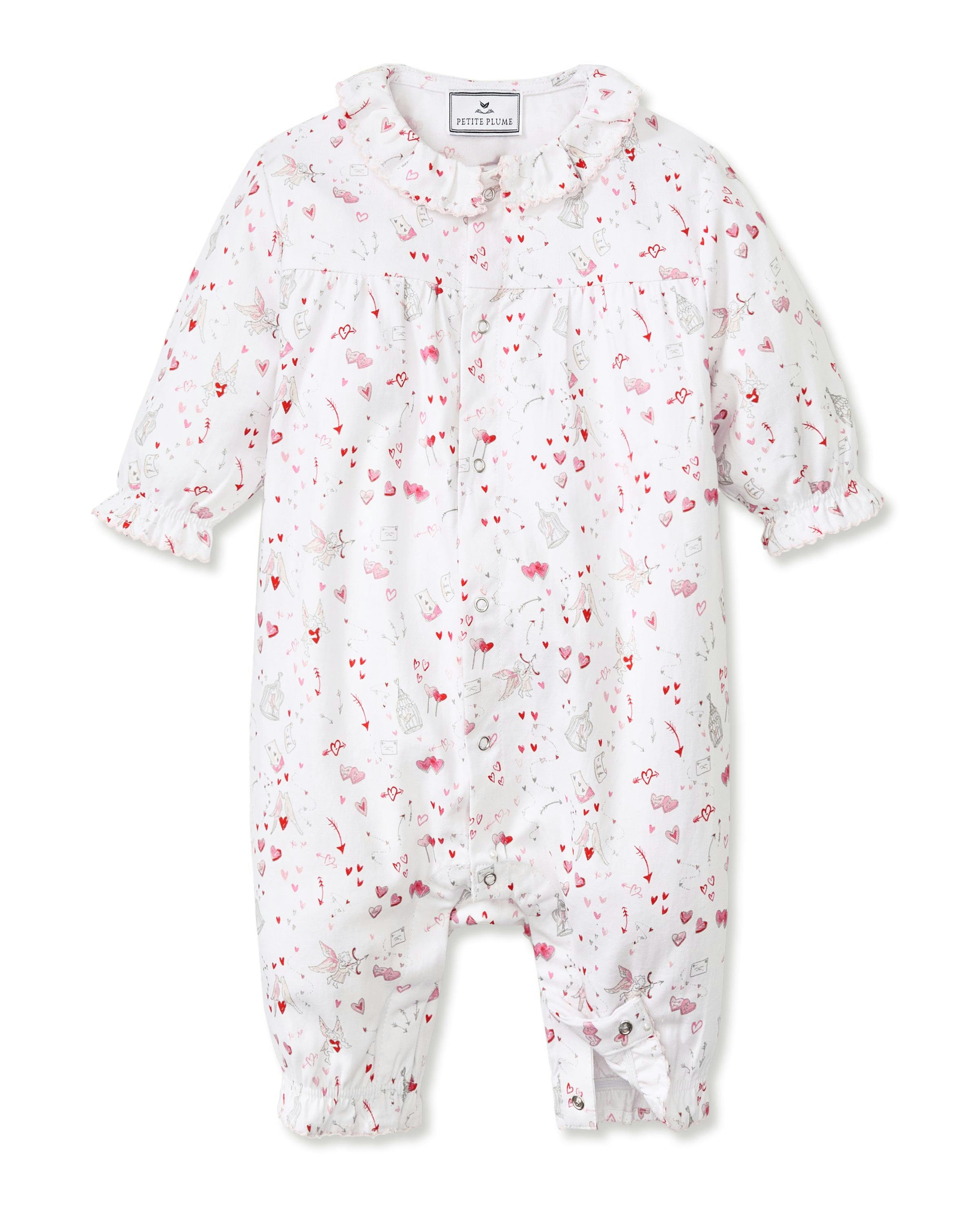 Baby's Twill Madeline Romper in Love Song