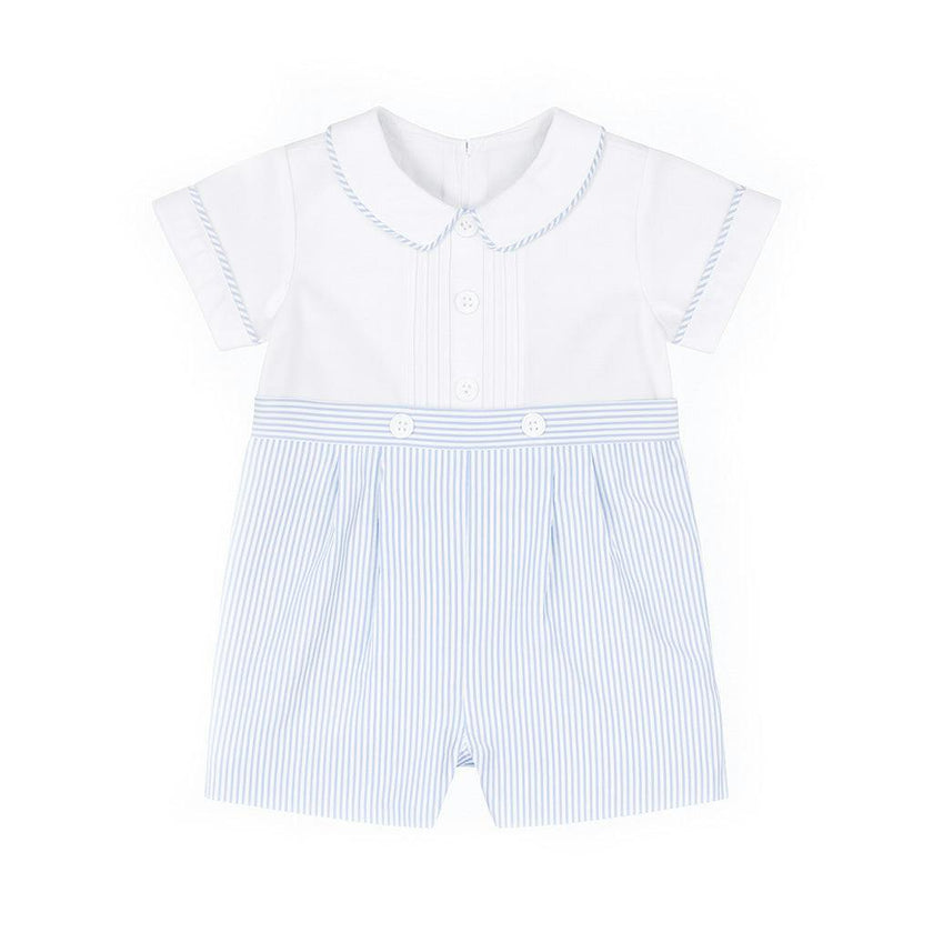 Seersucker One Piece Shortall