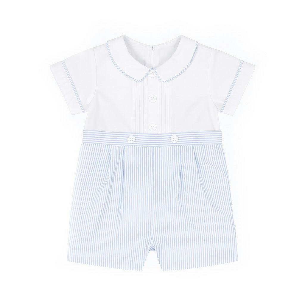 Seersucker One Piece Shortall