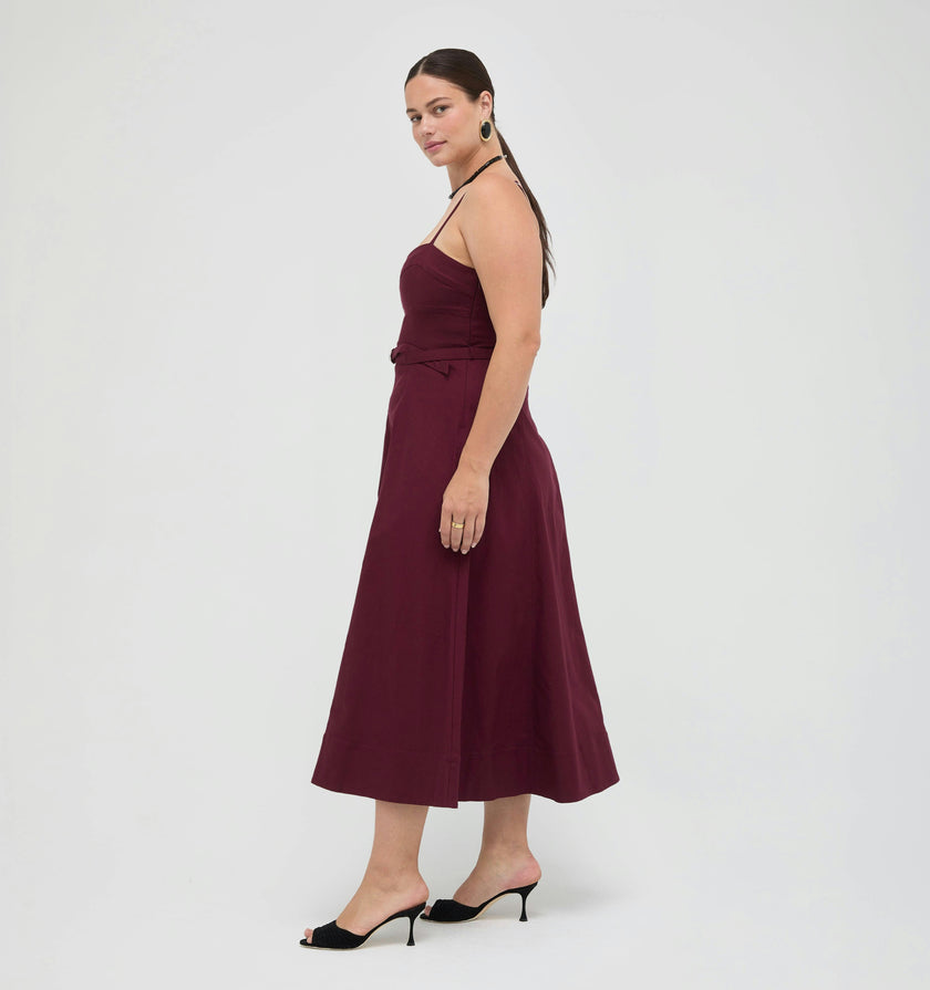 The Fiona Dress -  Mulberry