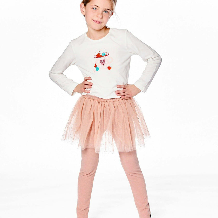 Leggings with Tulle Skirt