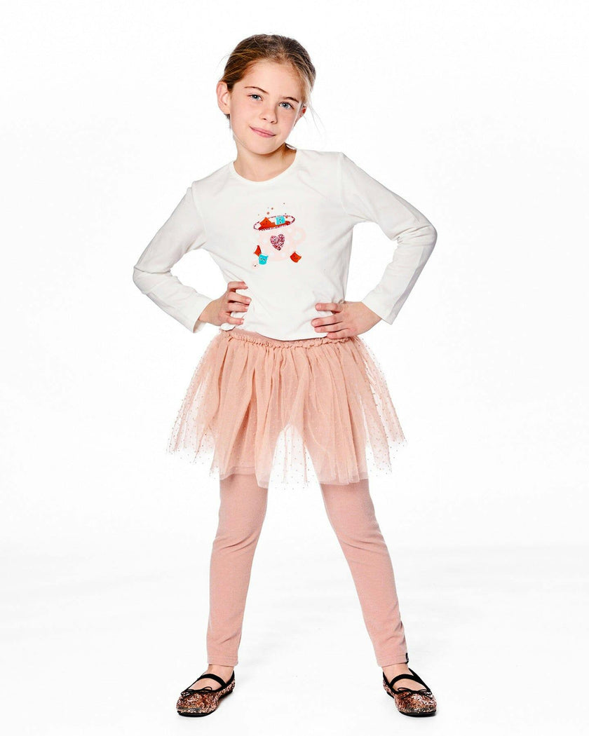 Leggings with Tulle Skirt