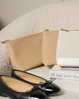 Insulated Small Snack Pouch, Cream Pebble