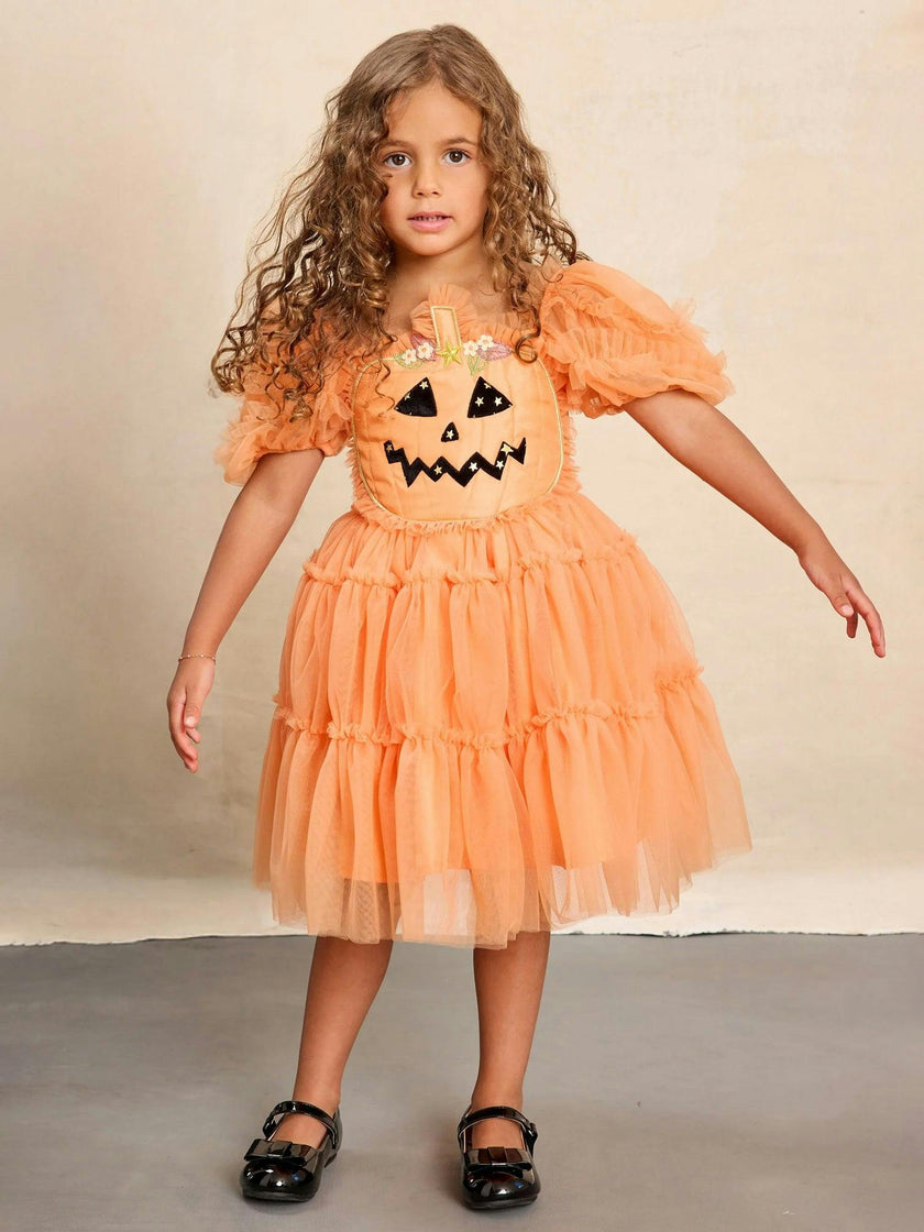 Pumpkin Dress for Girls