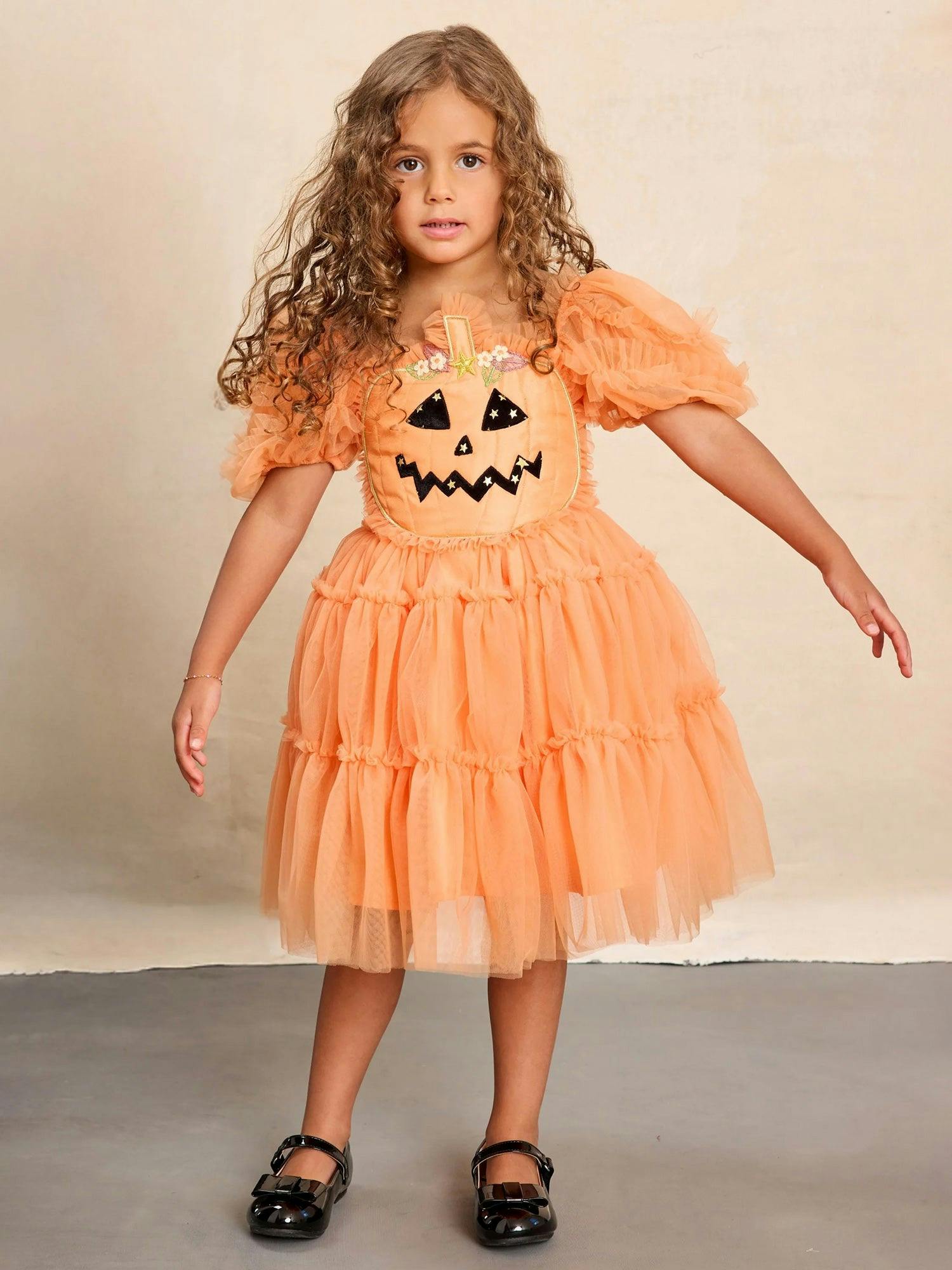 Pumpkin Dress for Girls