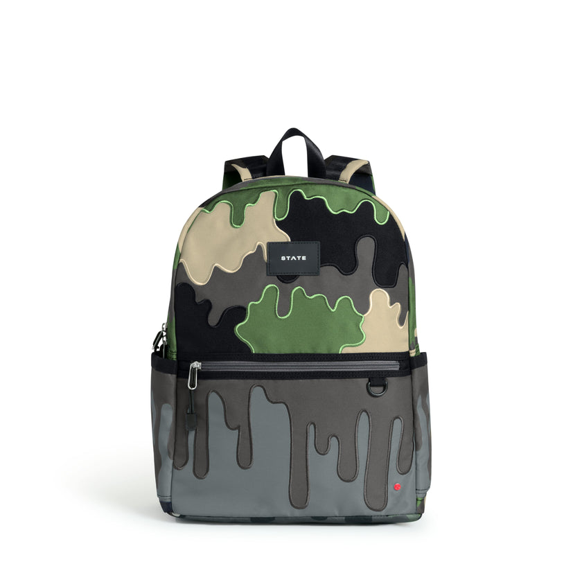 Kane Double Pocket Backpack, Camo Drip