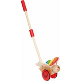 Wooden Push & Pull Walking Toy in Red