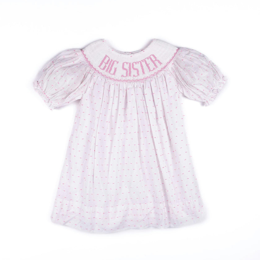 Big Sister Dress - Pink Swiss