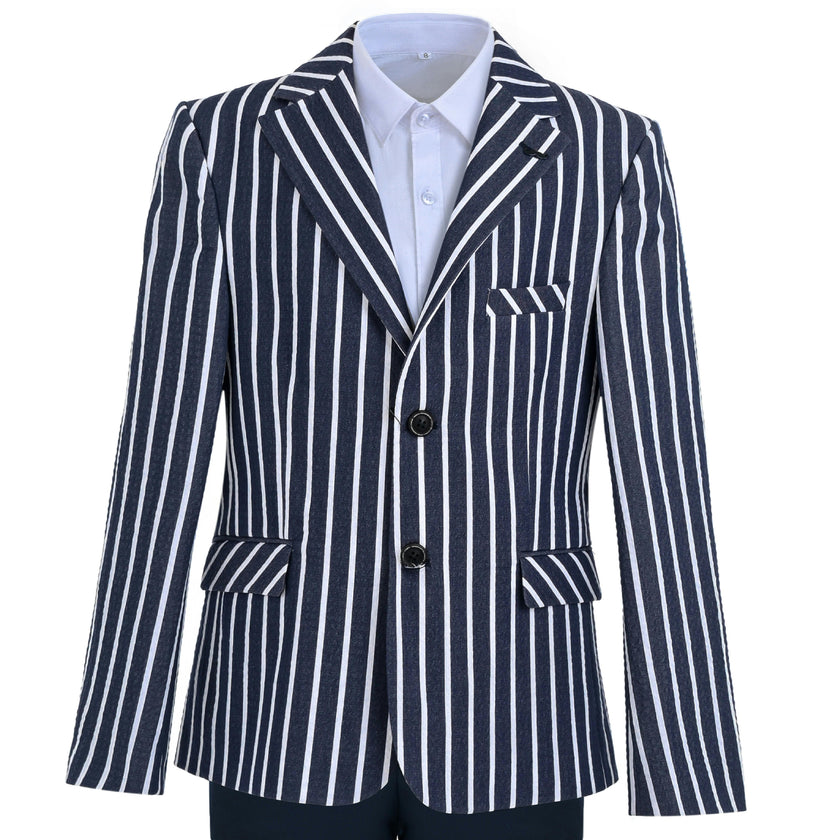 Navy Arthur Striped Tailored Suit