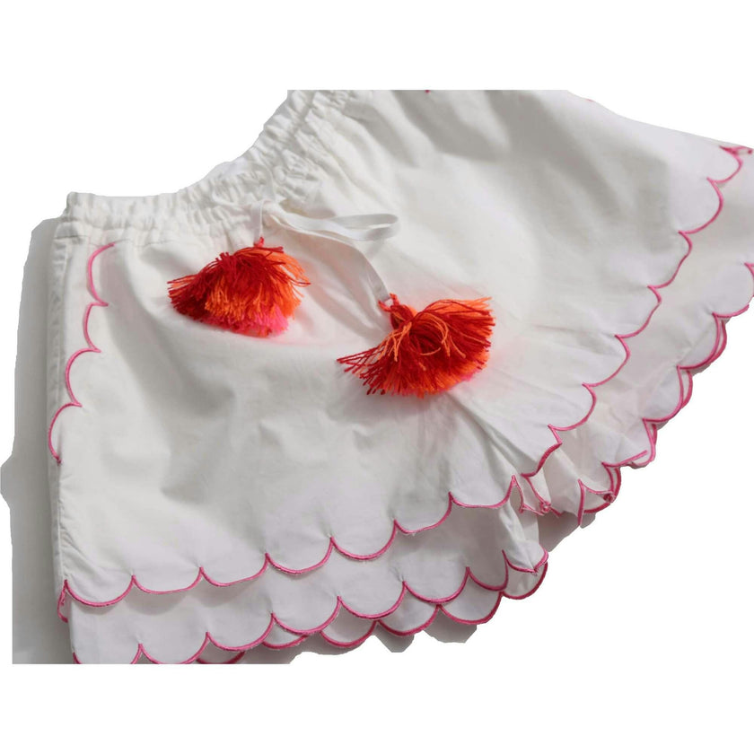LAUREL SCALLOPED SUMMER SHORTS