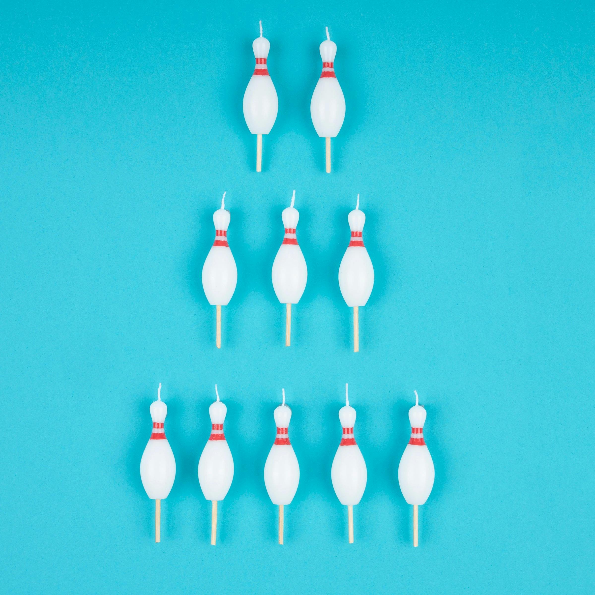 Bowling Pin Candles