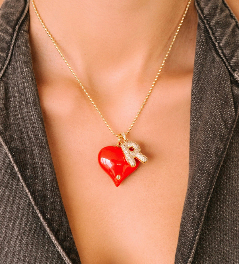 CHERRY POP HEART NECKLACE