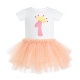 Peach Reina Birthday Dress