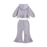 Light Purple Lace-Trim Set