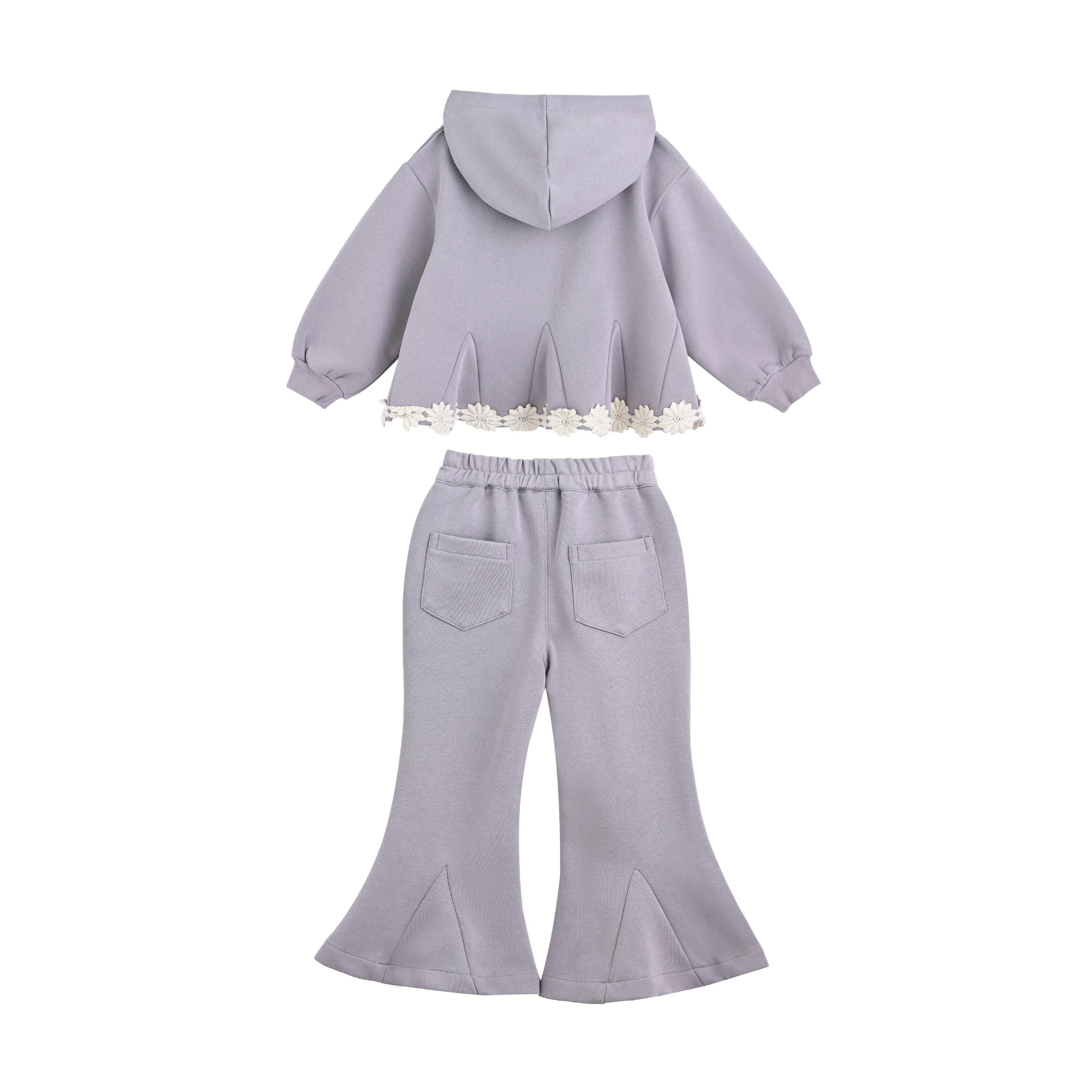 Light Purple Lace-Trim Set