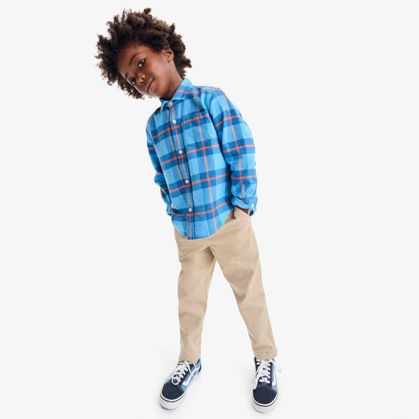 Kids stretch chino drawstring pant