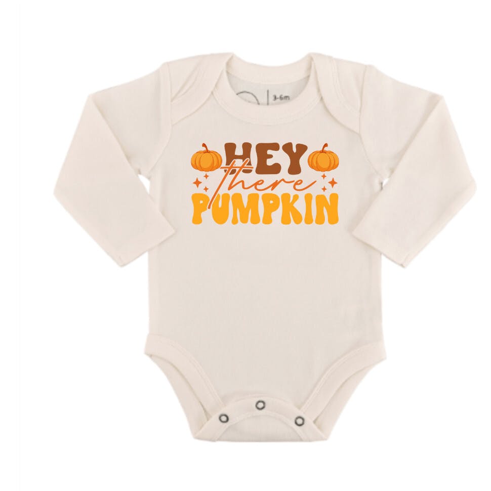 graphic bodysuit | hey there pumpkin (long sleeve)