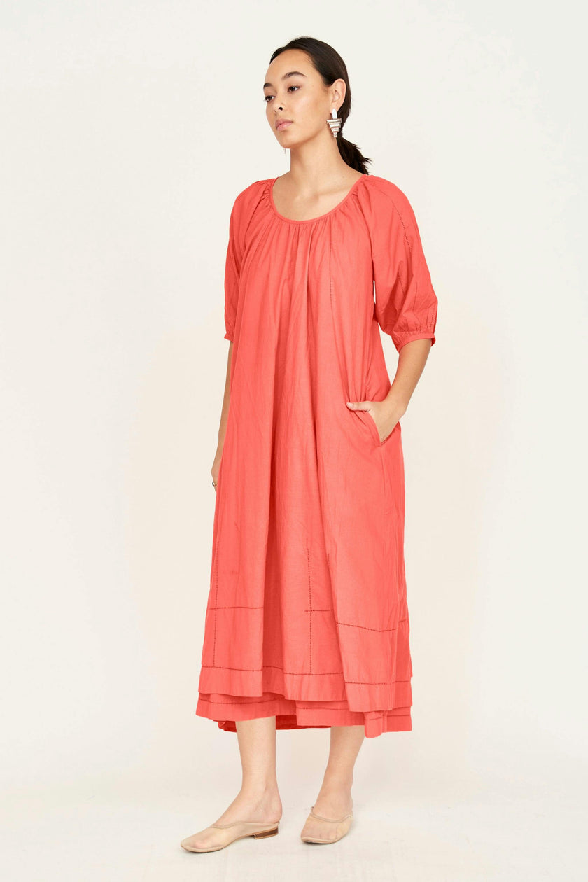 Seville Dress in Lobster
