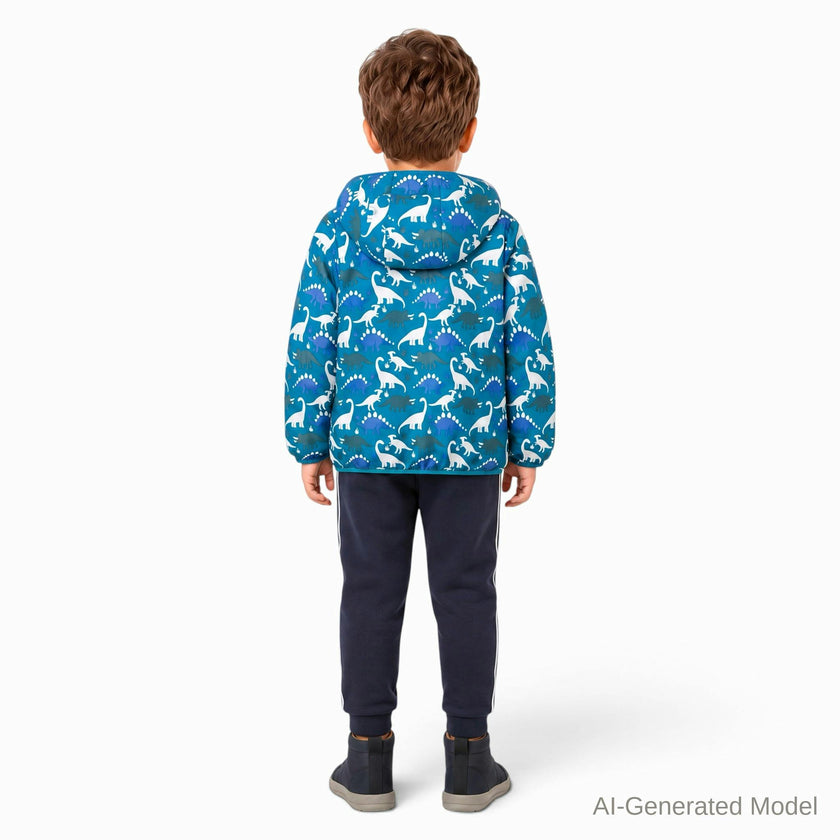Reversible Color-Changing Puffer Jacket | Dino Adventure