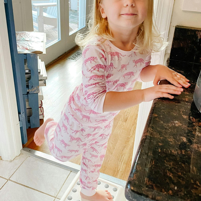 Pink Cheetah Pajama Set