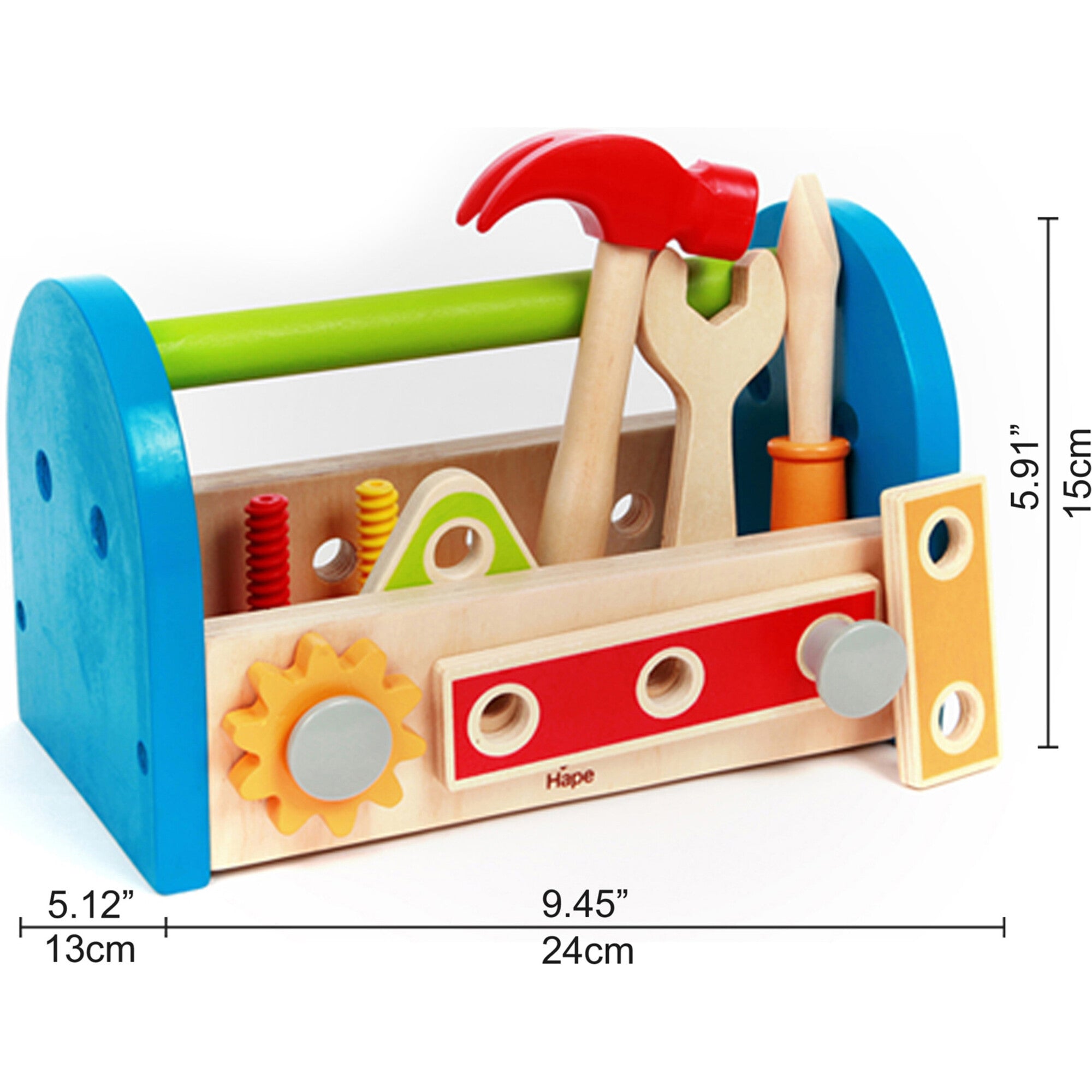 Fix It Kid's Wooden Tool Box Play Set W/ Accessories
