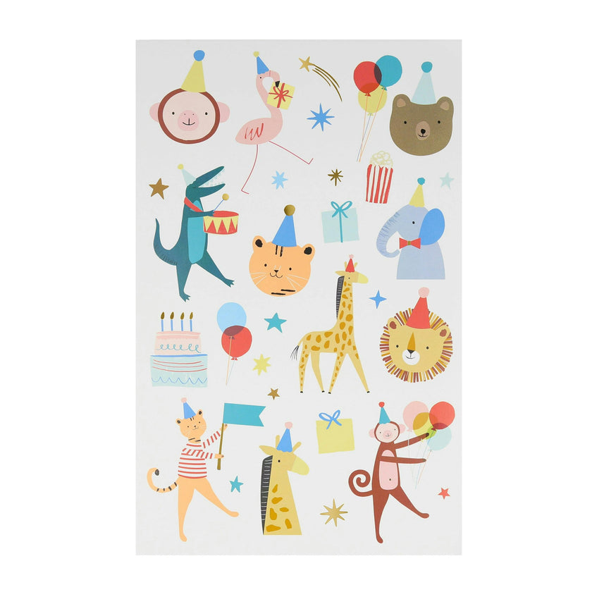 Animal Parade Tattoo Sheets