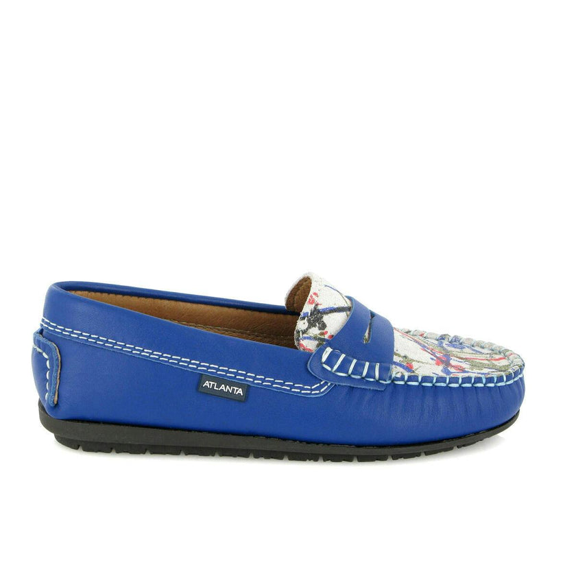 Penny Moccasins In Smooth Leather, Multicolor