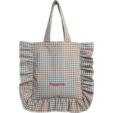 women's vichy frilled bag - foggy brown