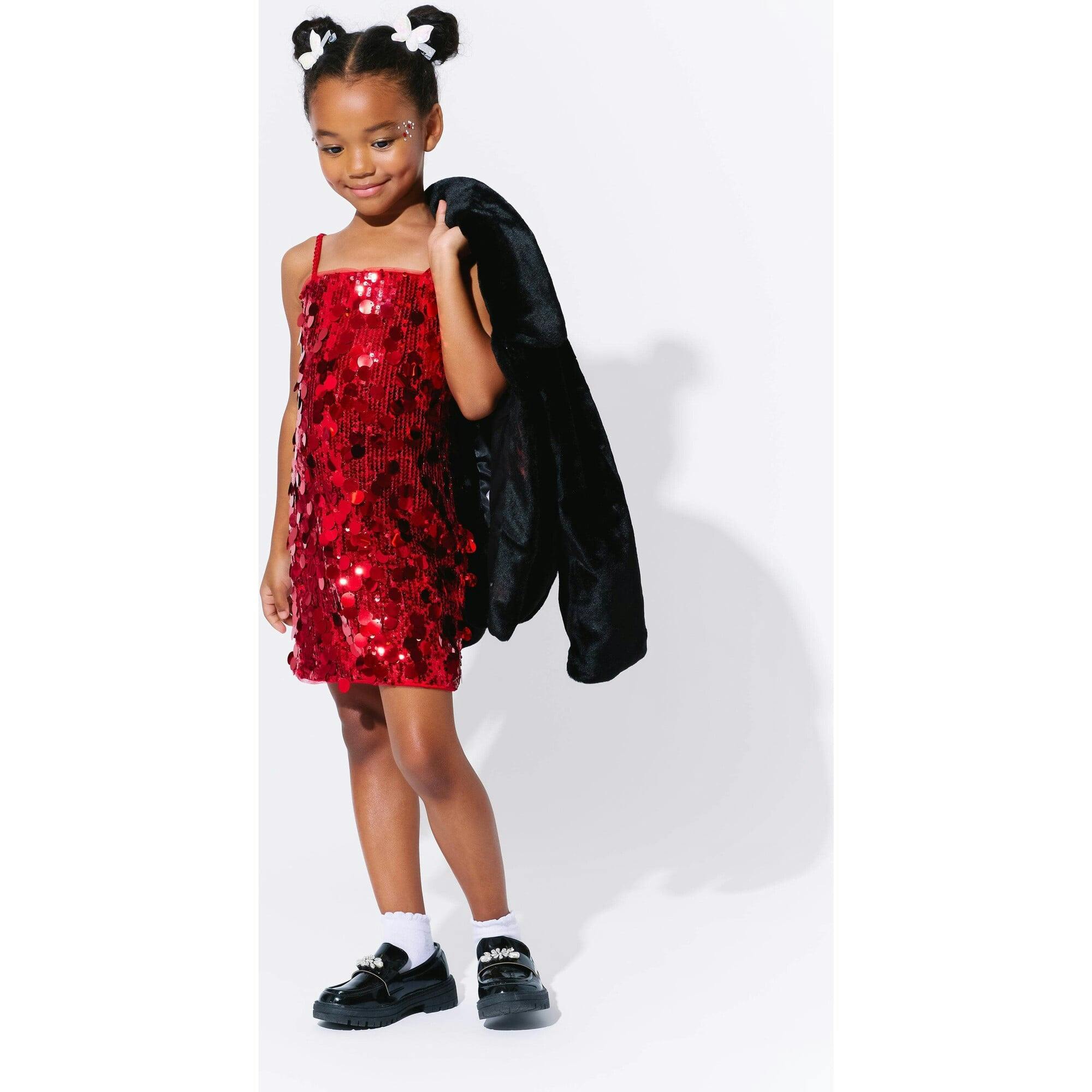 Paillette Ruby Party Dress