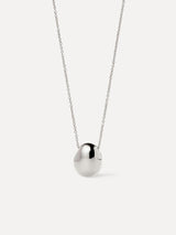 Silver Pendant Necklace - Pebble Mini Silver
