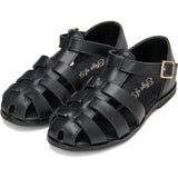 Lana Interlocked Leather Strap Sandals