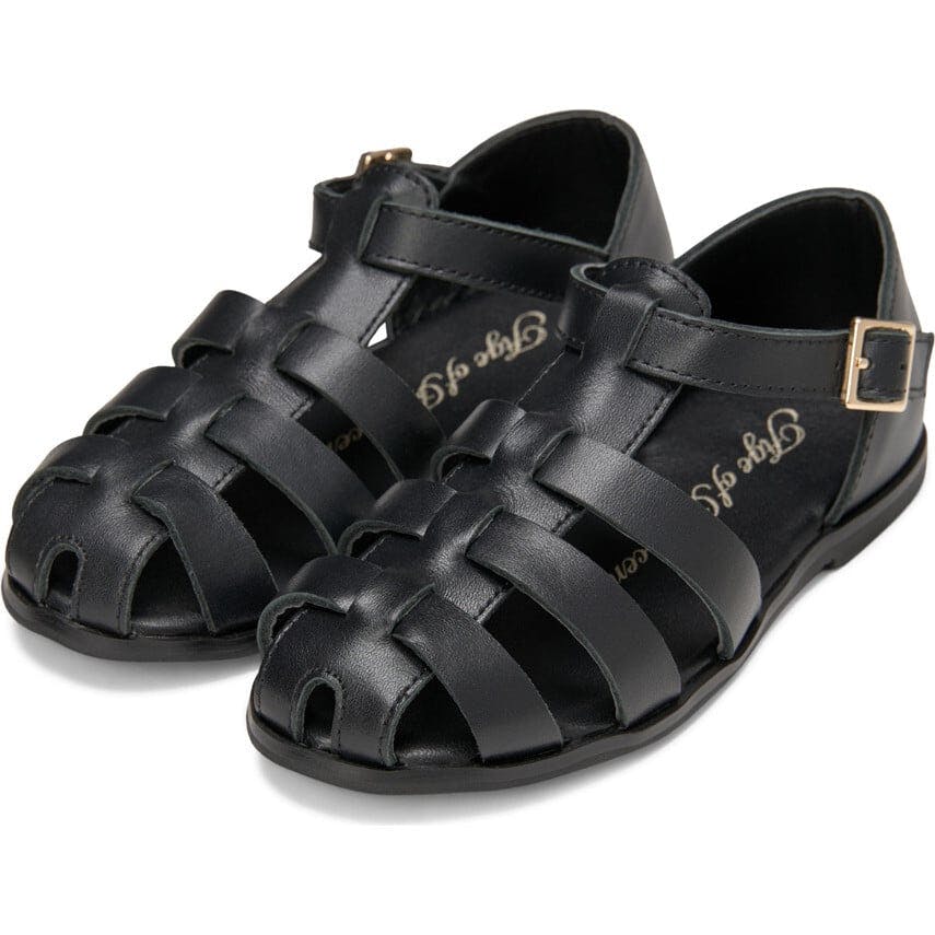 Lana Interlocked Leather Strap Sandals