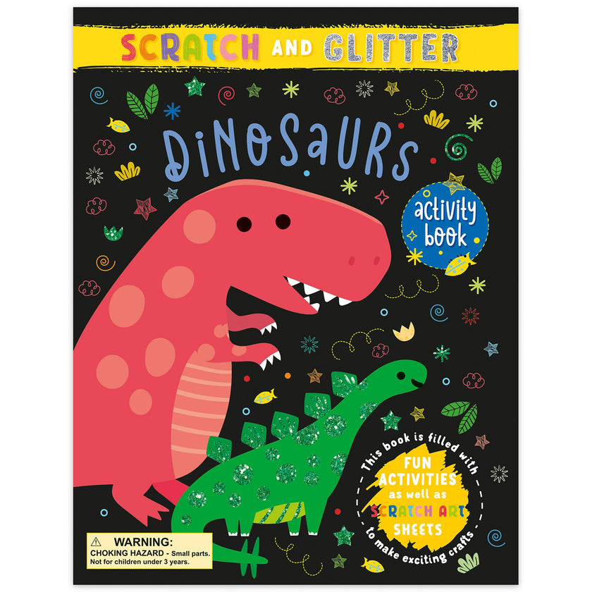 Scratch & Glitter Activity Book: Dinosaurs