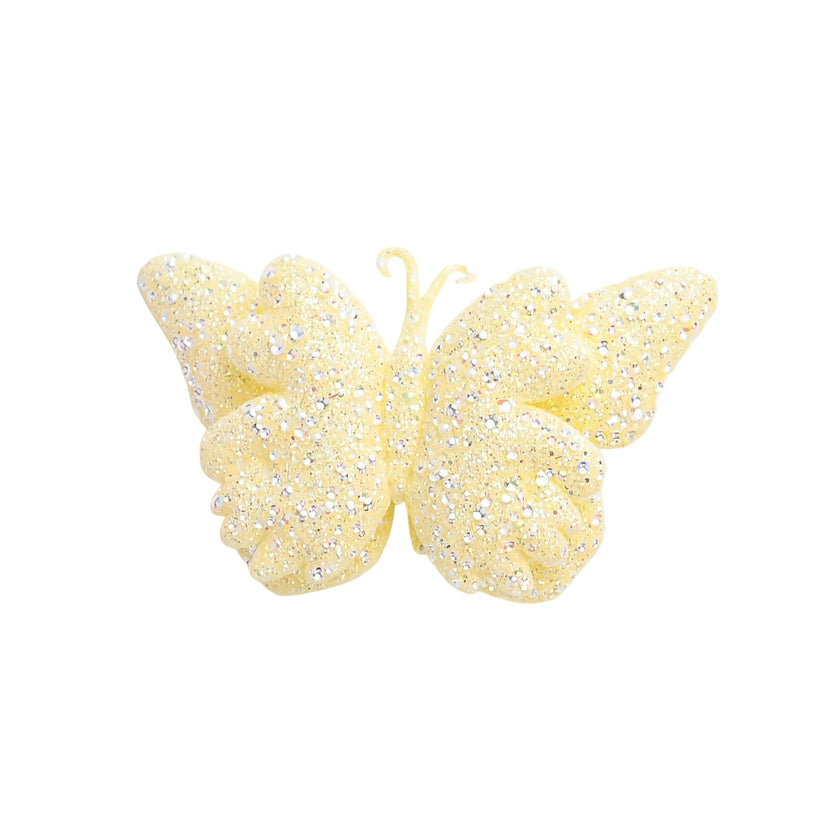 Glitter Butterfly Clip Set