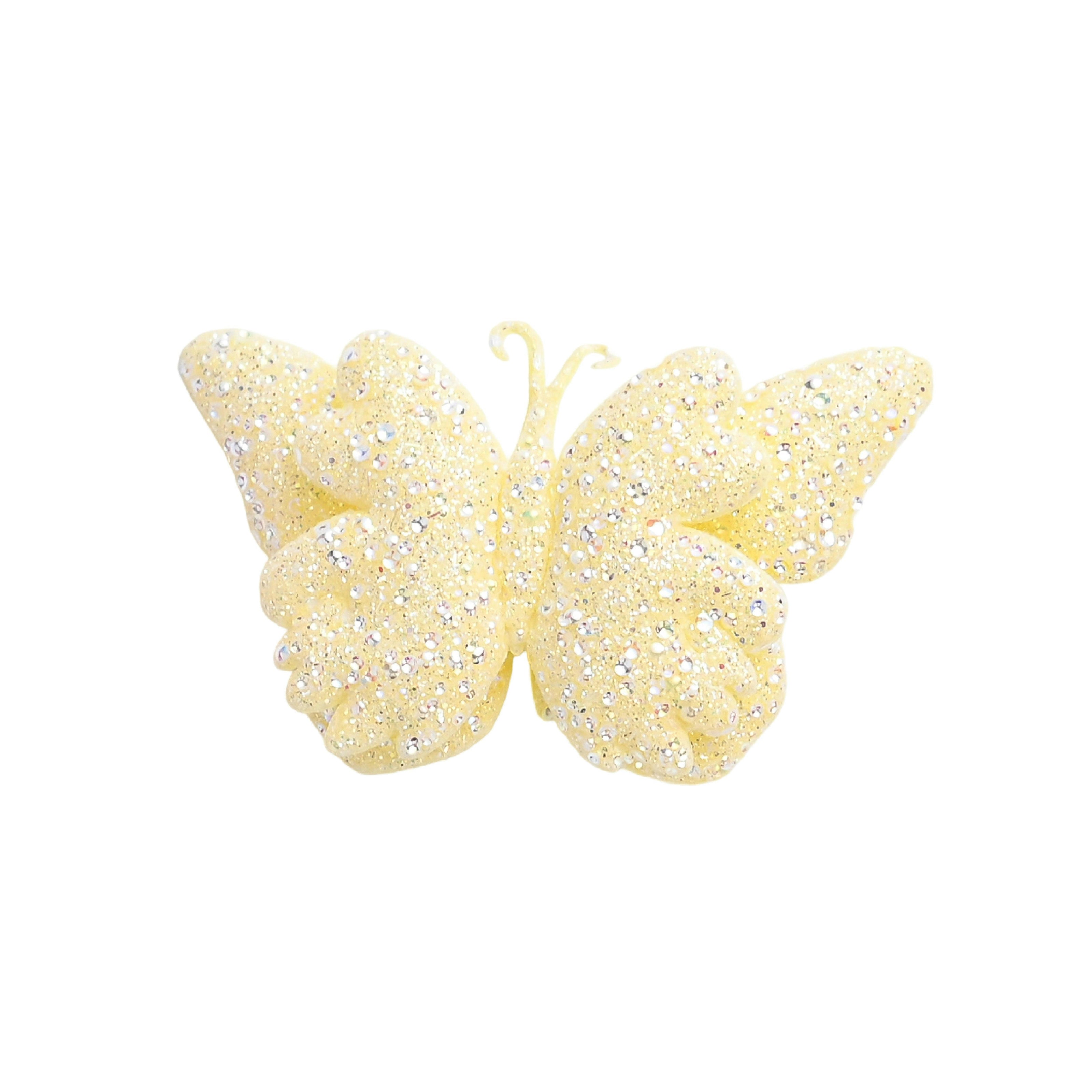 Glitter Butterfly Clip Set