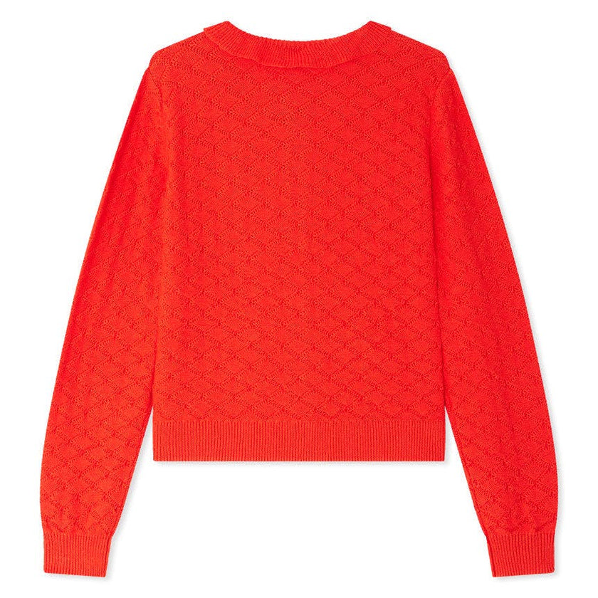 BONPOINT Emy Collared Cardigan - Poppy