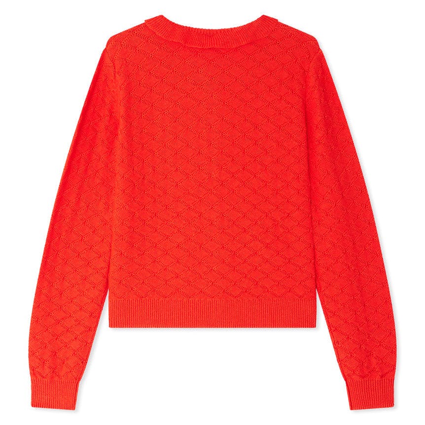 BONPOINT Emy Collared Cardigan - Poppy