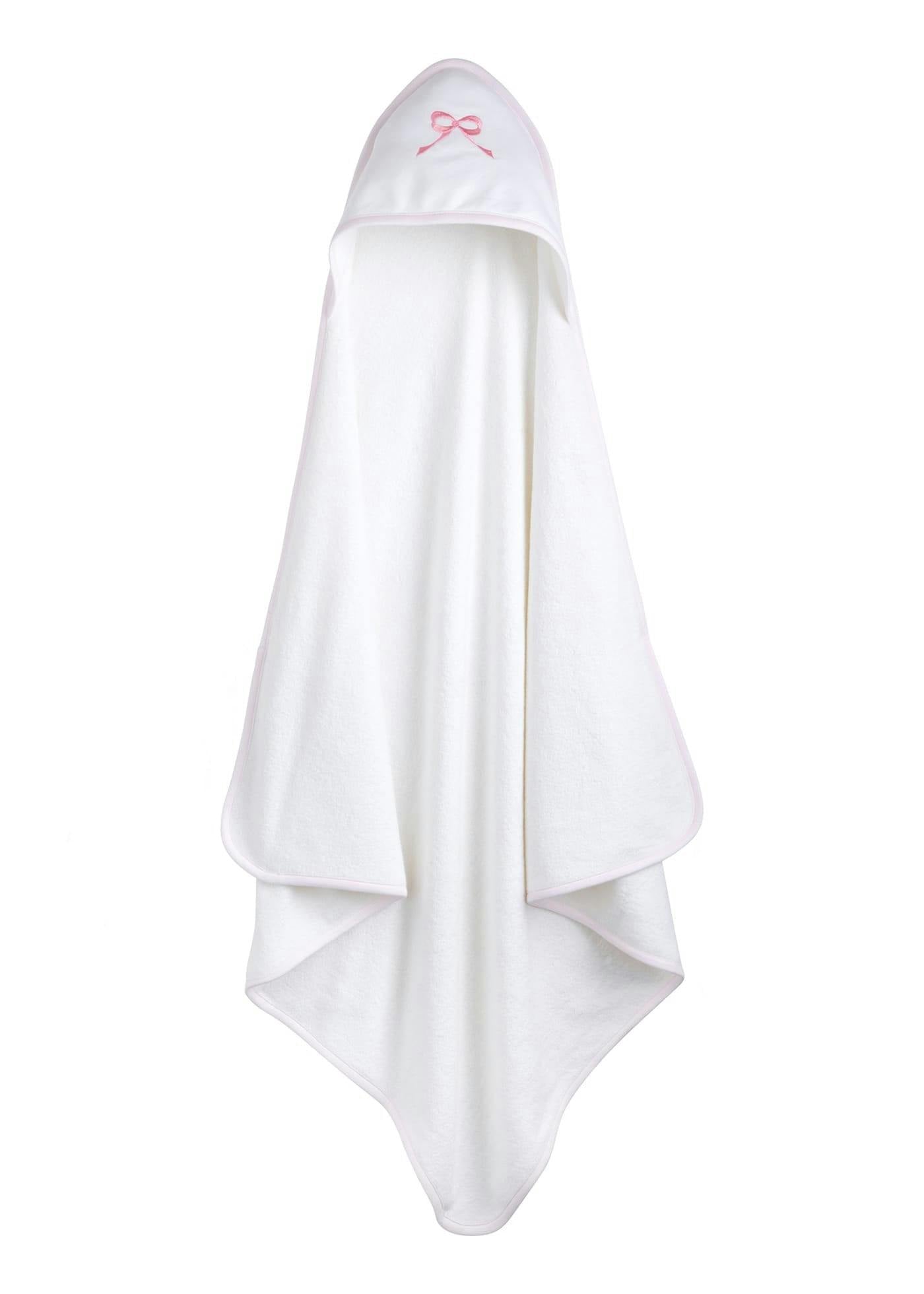 Hooded Towel - Pink Bow