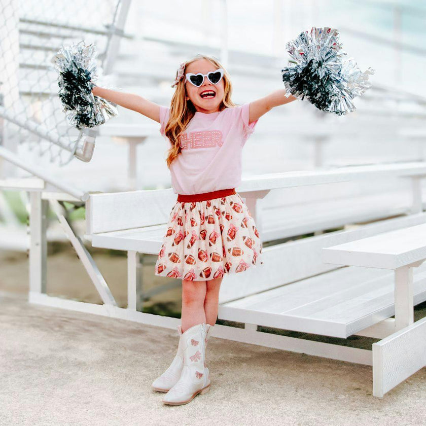 Cheer Pearl Patch Short Sleeve T-Shirt