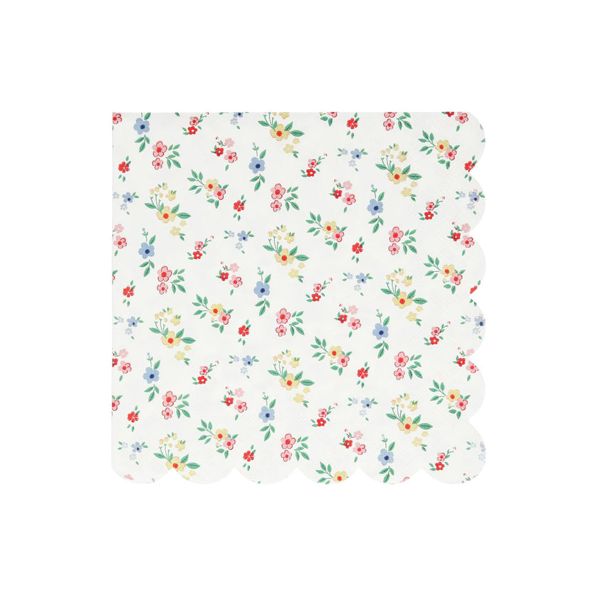 Ditsy Posy Scalloped Large Napkins