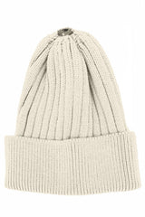 Ribbed Flat Wool Blend Hat (Snap On Pom Sold Separately)