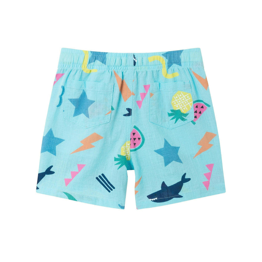 Kids 2-Piece Fun Print Matching Buttondown Set