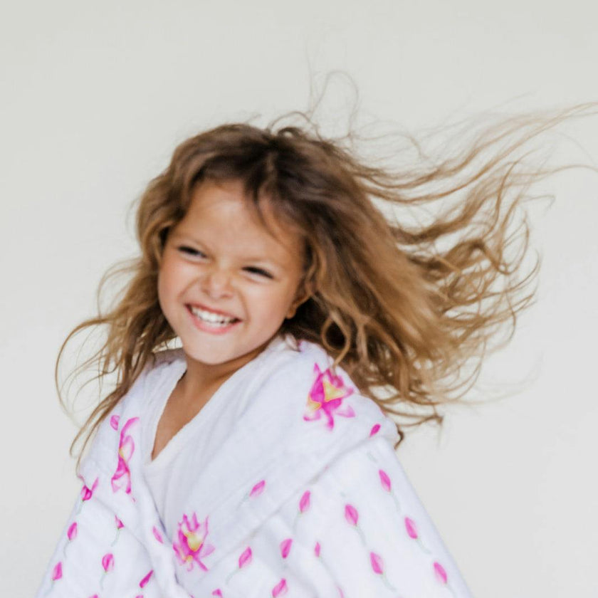 Certified Organic Muslin Reversible Bath Robe