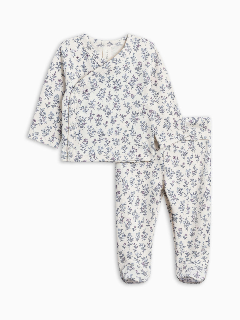 Riley 2 Piece Kimono Top and Pant Set - Winona Floral