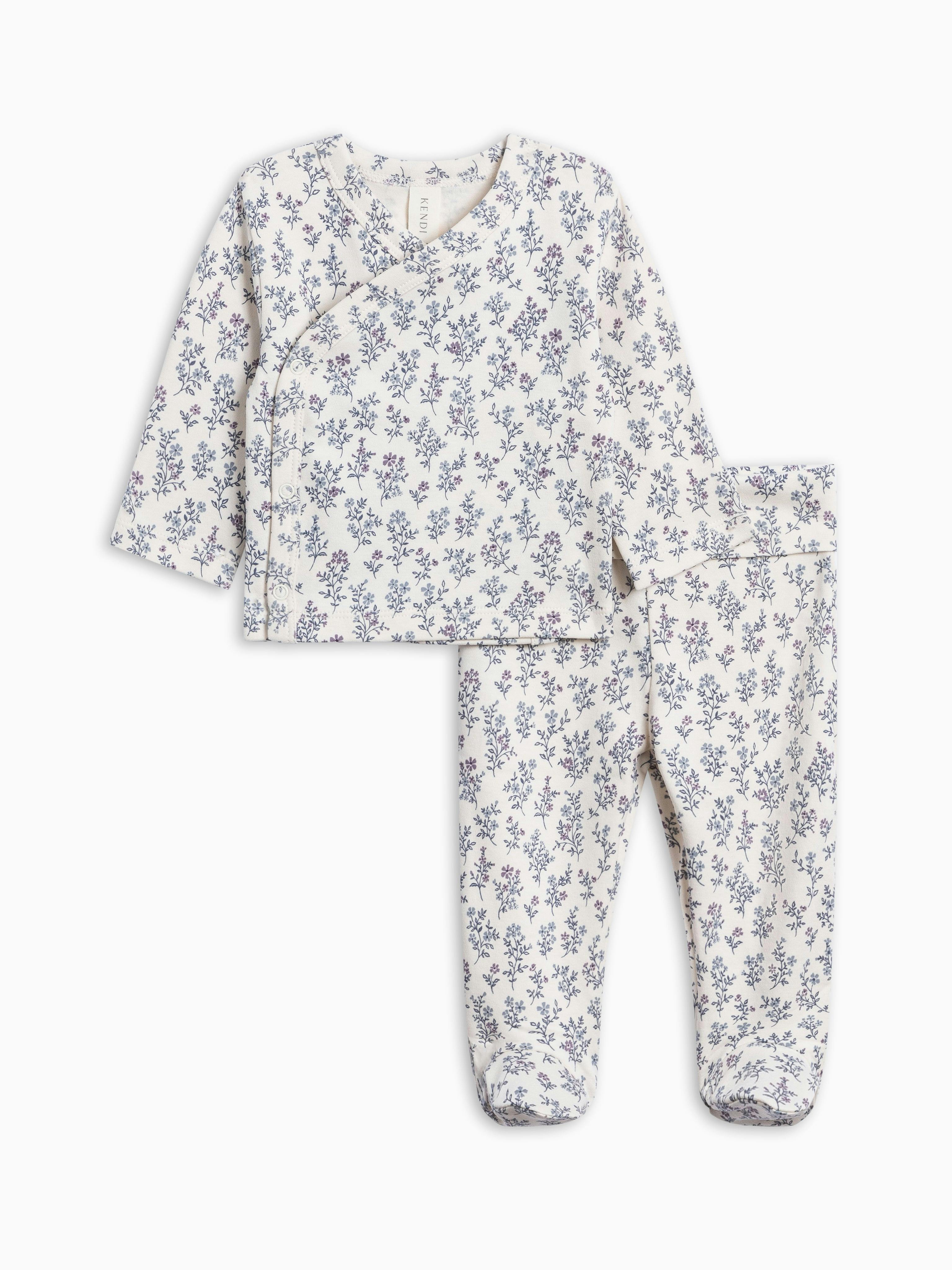 Riley 2 Piece Kimono Top and Pant Set - Winona Floral