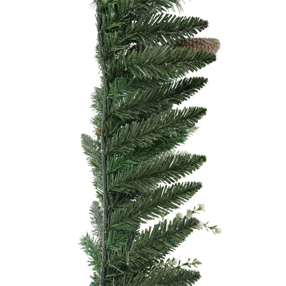 9' Flocked Woodland Pine & Berry Garland