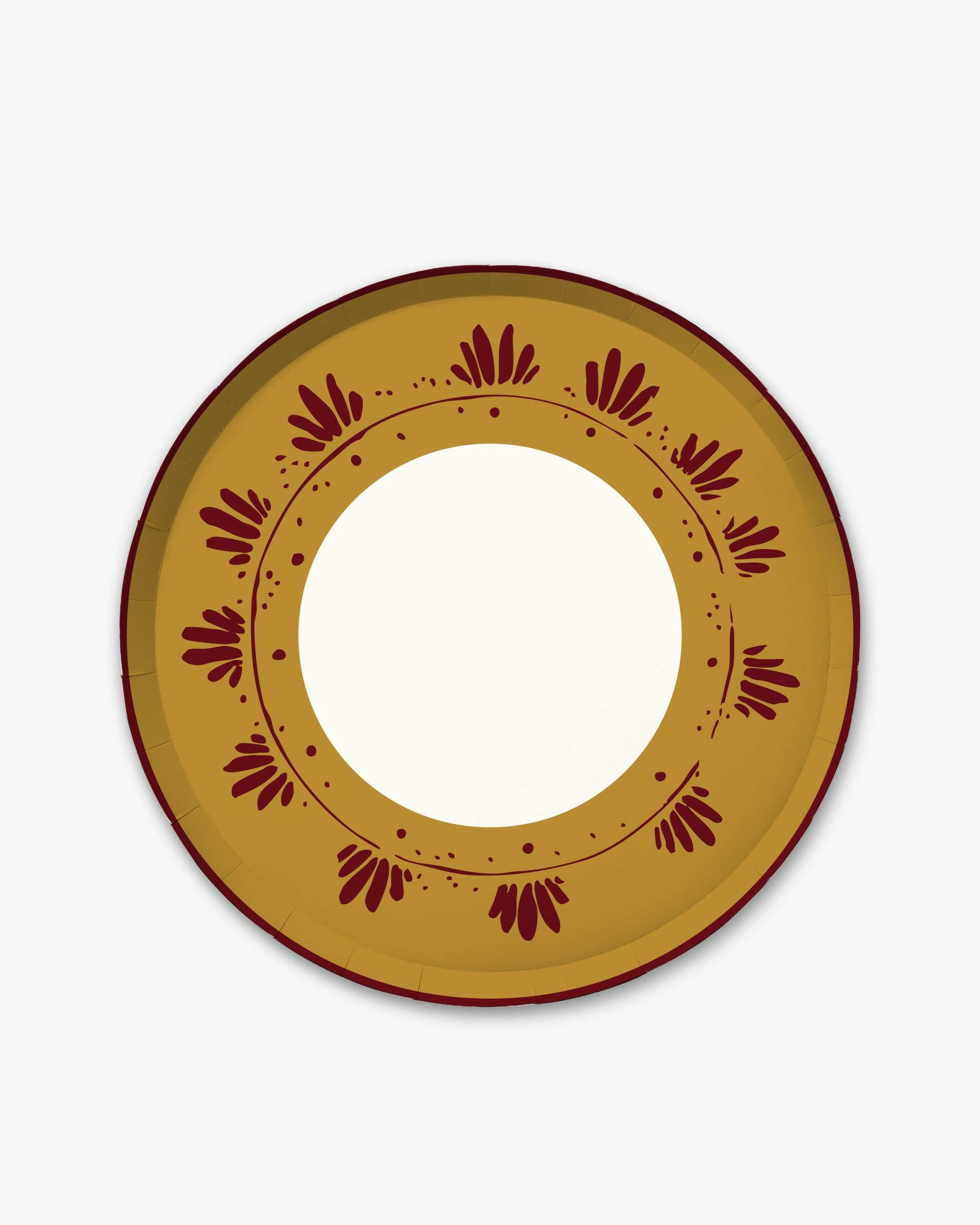 Fleur Dinner Plate Set - Maple